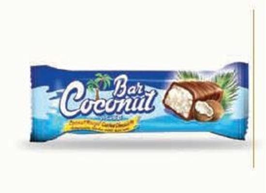 Bild von COV-B-1096 Coconut Bar Kokosnussriegel mit Schokoladenüberzug