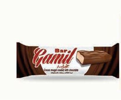Picture of COV-B-1110  Gamil Bar - Cacao nougat with chocolate 