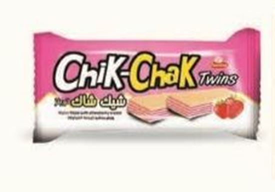 Bild von  COV-W-1163-Chik-Chak Twins-Waffel gefüllt mit Erdbeercreme