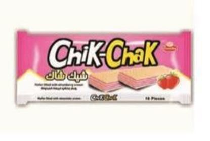 Bild von COV-W-1168-Chik-Chak -Waffel gefüllt mit Erdbeercreme