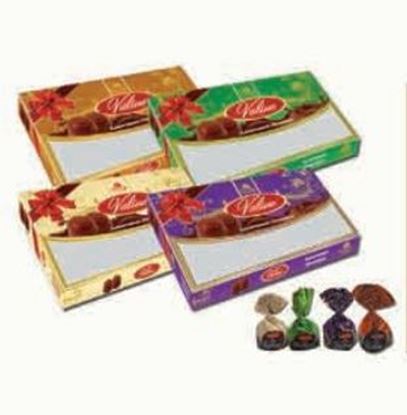 Picture of COV-K-1564 Valine - assortment milk chocolate filled with nut & caramel & coconut & coffee 