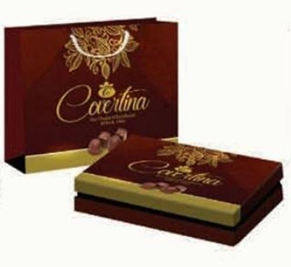 Bild von COV-K-160 Covertina Geschenkbox - Verschiedene Schokoladen (weiß, dunkel, Milch, Haselnuss)